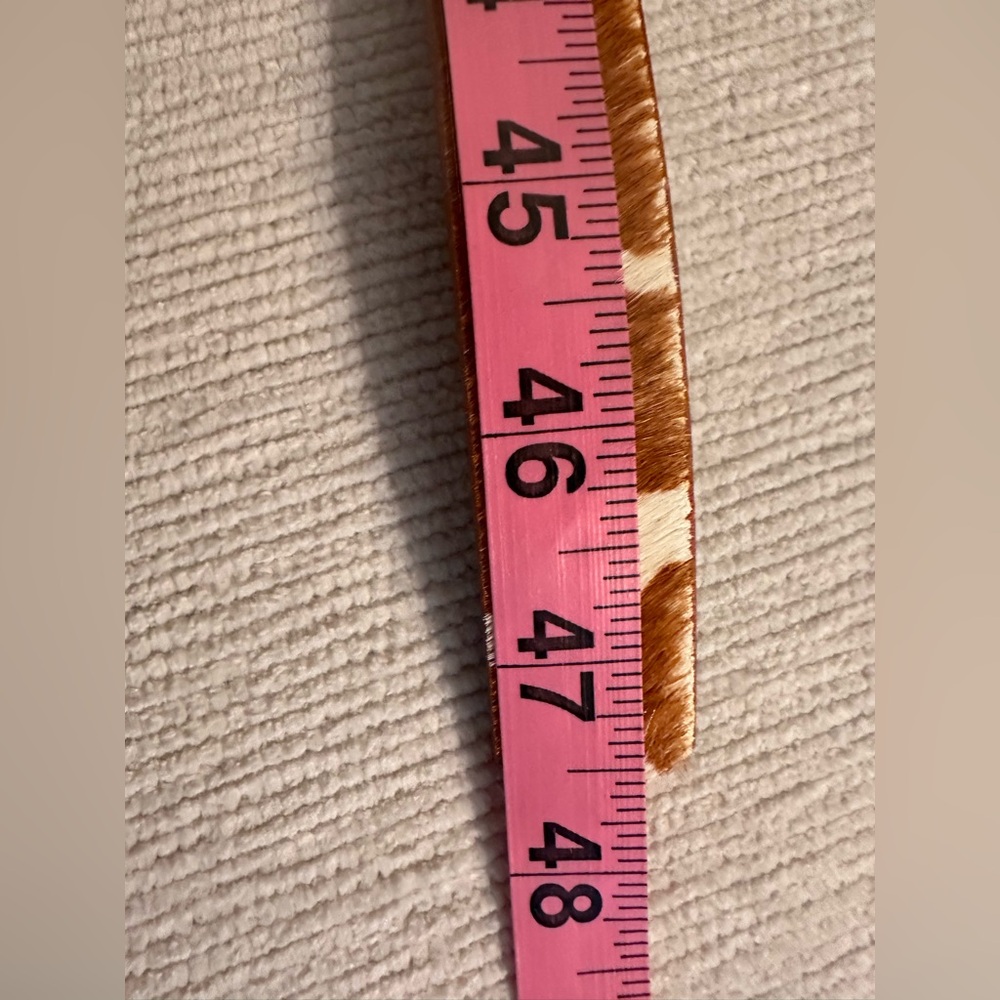 Most Wanted Women’s Cow Print Calf Hair Leather Belt. Size XL. NWOT - Picture 10 of 12